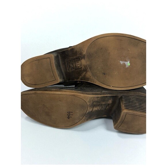 Billabong Faux Leather Side Zip Ankle Boots Size 10 Western Boho Festival - Picture 10 of 13